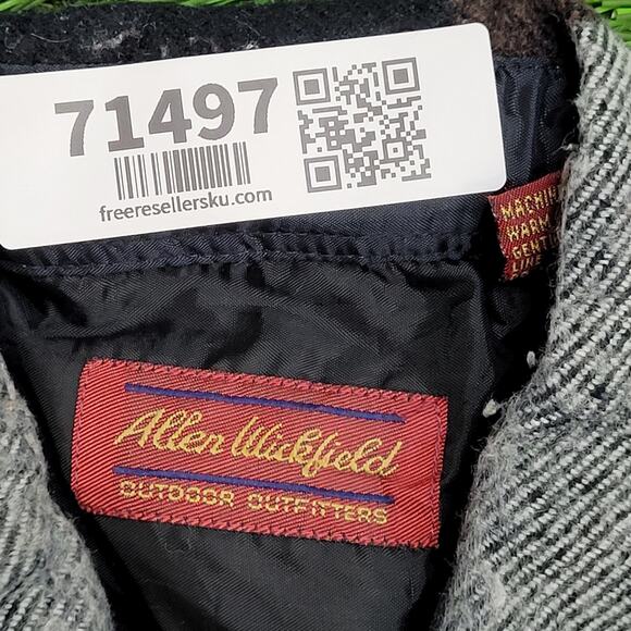 Vintage 90s Shadow Plaid Button Shirt Medium 21x28 - Picture 7 of 11